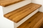 Preview: Stair tread Solid Oak Hardwood , Rustic grade, 40 mm, brushed natural oiled